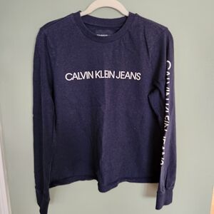 Calvin Klein Jeans Dark Blue Crewneck Top